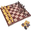 Шахматы магнитные 2в1 в коробке QX2880-S р.32*16*4см (Нас7419)