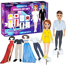 Настольная магнитная игра "Magnetic dolls" ML4032-09 EN 2 магнитных куклы и 37 магнитов