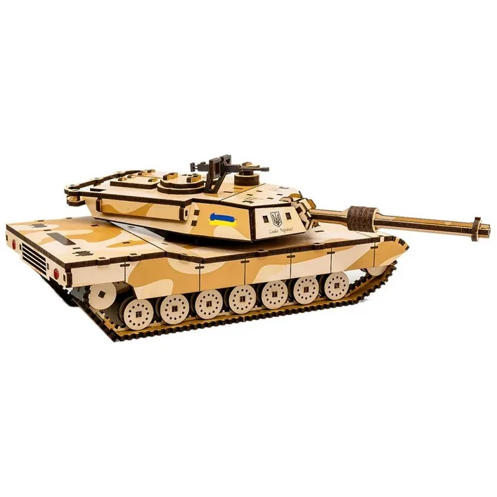 Дерев'яний 3D конструктор "Абрамс" Puz-00939, 187 деталей