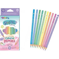 Карандаши цветные круглые 10 цветов PASTEL COLORINO (Кнц0813)