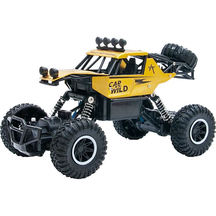 Автомобиль OFF-ROAD CRAWLER на р/к - CAR VS WILD (золотой, акум. 3,6V, металл. корпус, 1:20) (Маш0524)