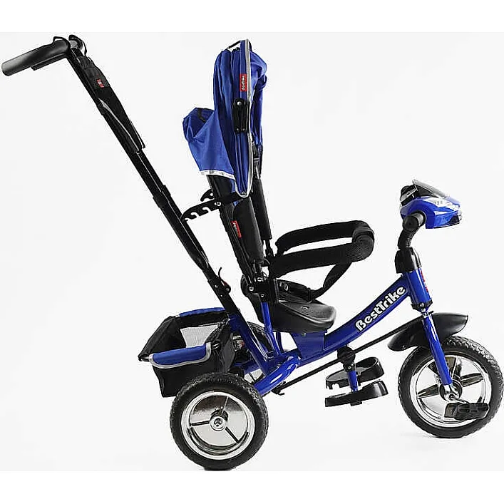 Велосипед 3-х колесный 68-640 Best Trike (1) КОЛЕСО ПЕНА, d=25см переднее, d=20см задние, фара музыкальная, USB, Bluetooth, в коробке