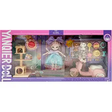 Детская игрушечная кукла "YQE-Girl" Bambi 3688-183A, с аксессуарами