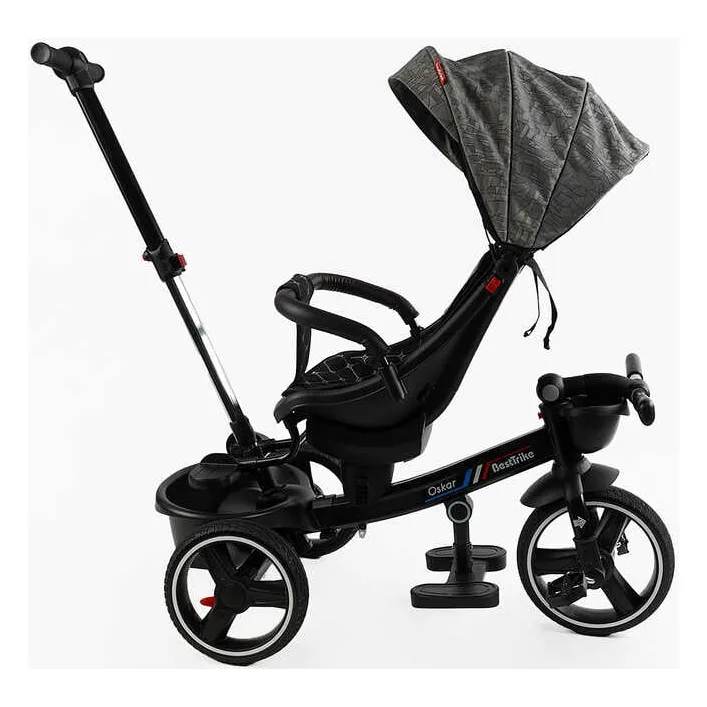 Велосипед 6390 &ndash; 18-698 BestTrike "Oscar" (1) ПОВОРОТНОЕ СИДЕНИЕ, РУЛЬ СОСТАВЛЯЕТСЯ, КОЛЕСА С ПРОГУЛИТЕЛЬНЫМ PU, КОРЗИНА, ТЕЛЕСКОПИЧЕСКАЯ РУЧКА