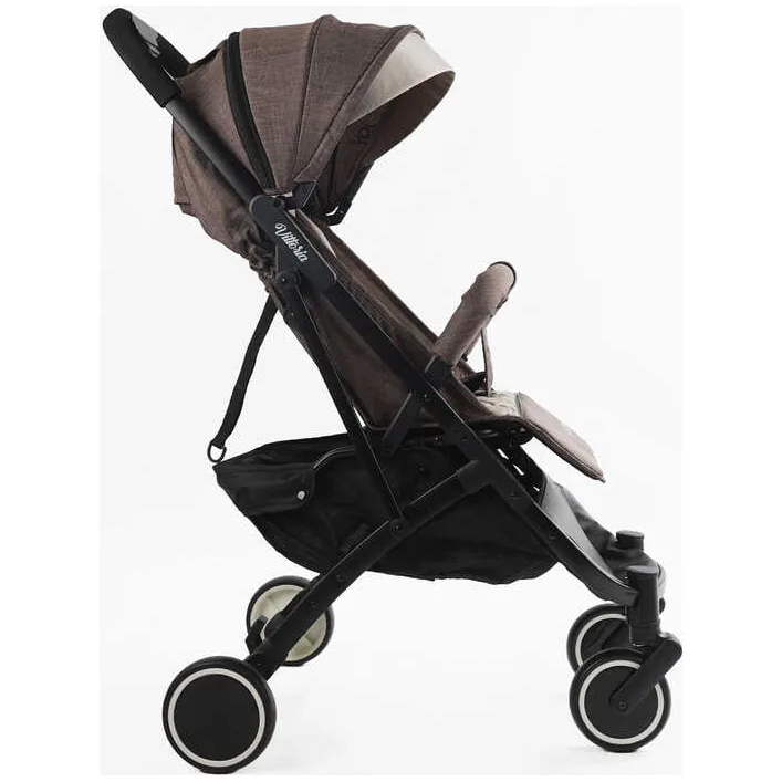 Тележка прогулочная детская "JOY" Vittoria 71055 (1) цвет КОРИЧЕСКИЙ ЛЬН, рама алюминиевая, футкавер, телескопическая ручка