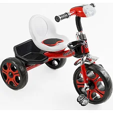 Велосипед 3-х колесный BS-21505 "Best Trike" (1) колеса EVA переднее 12&rsquo;&rsquo;, заднее 10&rsquo;&rsquo;, стальная рама, фара с музыкой и светом, корзина, в коробке