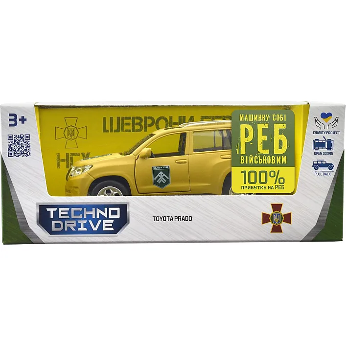 Автомодель серії Шеврони Героїв TOYOTA PRADO ХАРТІЯ (Маш7444)