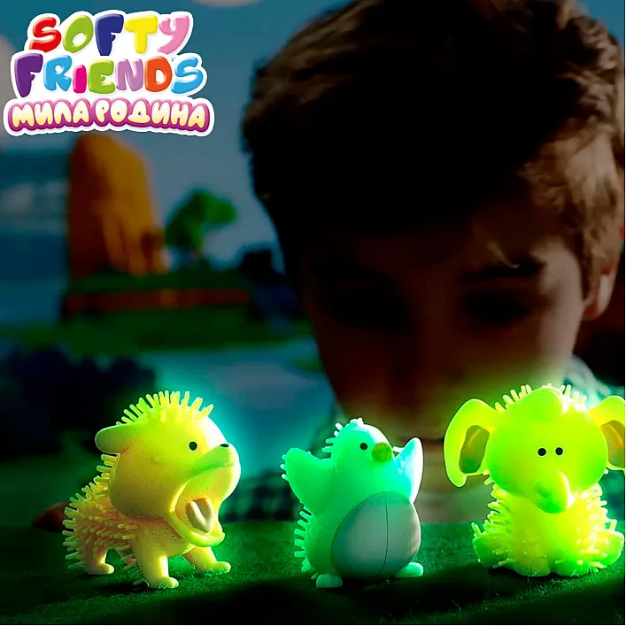 Стретч-іграшка у вигляді тварини серії «Softy friends» – МИЛА РОДИНА (у диспл.)