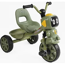 Велосипед 3-х колесный BS-50570 "Best Trike" (1) колеса EVA переднее 10', заднее 8', стальная рама, УКР. ВЗУЧИВАНИЕ, корзина, в коробке