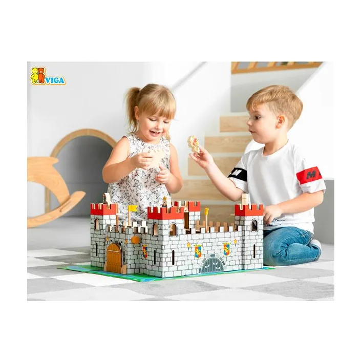Деревянный набор Viga Toys Игрушечный замок (50310)