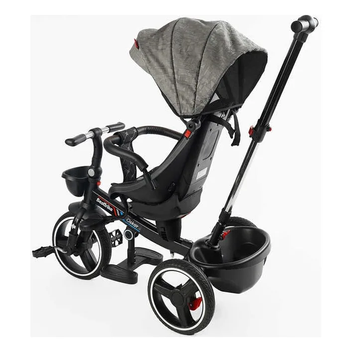 Велосипед 6390 &ndash; 18-698 BestTrike "Oscar" (1) ПОВОРОТНОЕ СИДЕНИЕ, РУЛЬ СОСТАВЛЯЕТСЯ, КОЛЕСА С ПРОГУЛИТЕЛЬНЫМ PU, КОРЗИНА, ТЕЛЕСКОПИЧЕСКАЯ РУЧКА