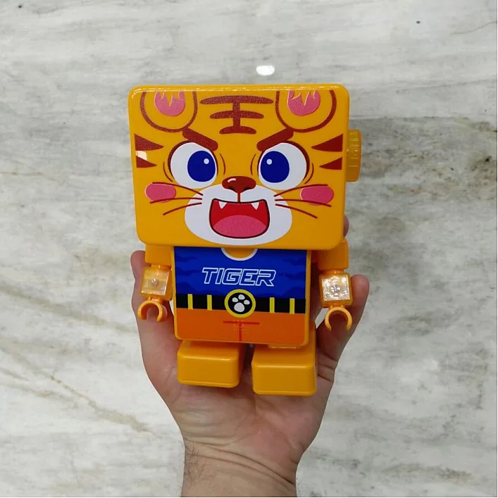 Танцующий Тигр со светом и музыкой в коробке RB20 р.16*11,5*7,5см (Муз3365)