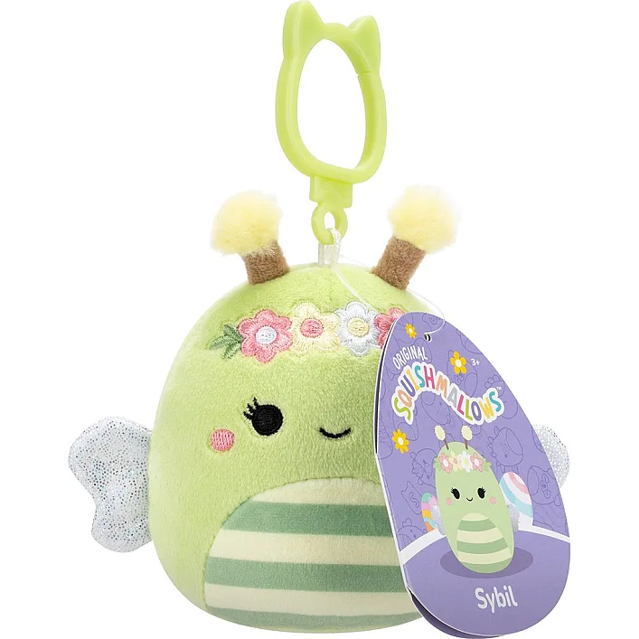 Мягкая игрушка на клипсе Squishmallows – Пчелка Сибил