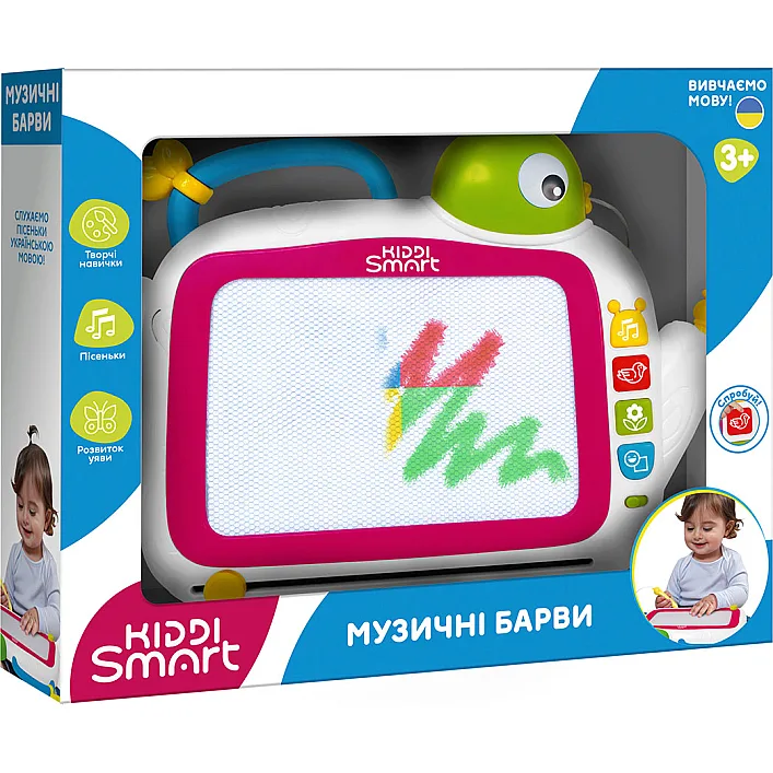Розвивальна магнітна дошка KIDDI SMART - МУЗИЧНІ БАРВИ (українська)