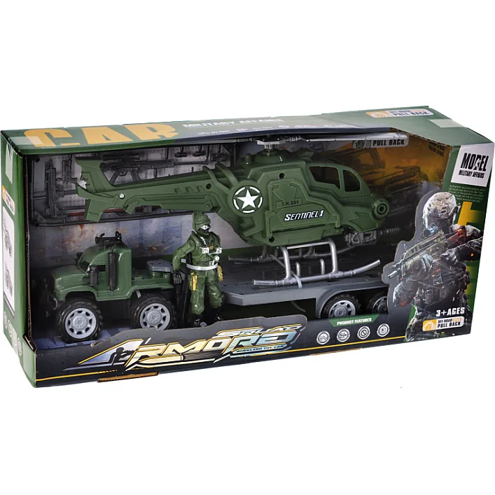 Машина 4-2 військова з набором, в коробці р.39,5x11,5x17,5 см YG Toys
