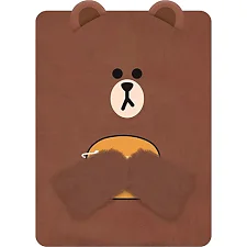Блокнот пушистый YES "Line Friends" Brown (Кнц7575)