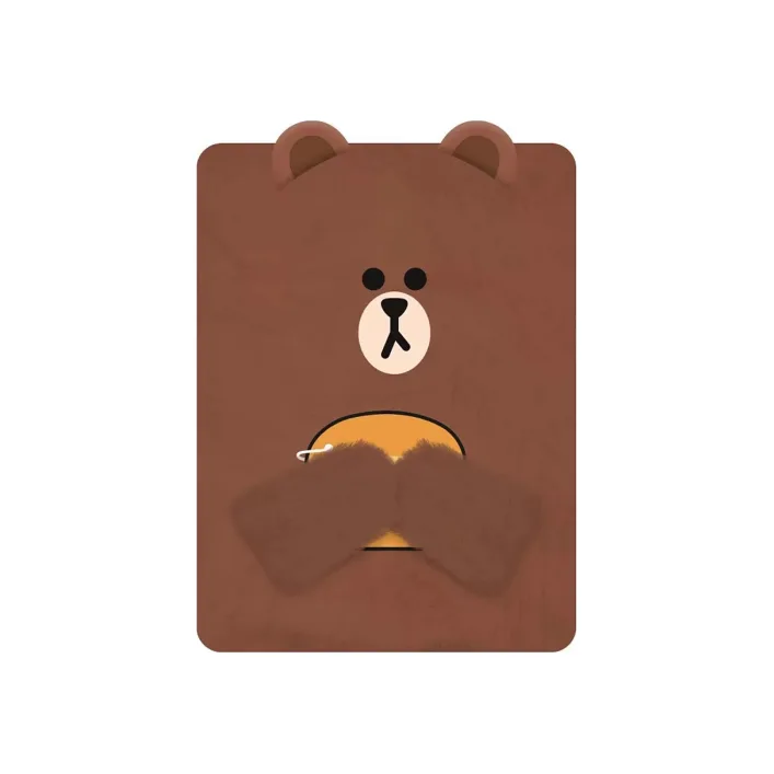 Блокнот пушистый YES "Line Friends" Brown (Кнц7575)