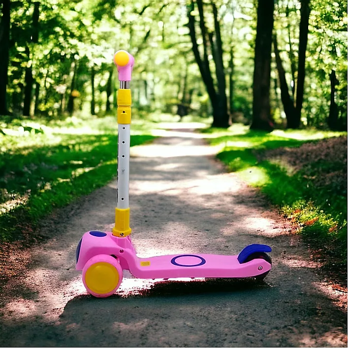 Самокат трехколесный "Sprint" (розовый)
