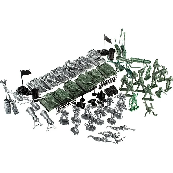 Детский игровой набор солдатиков "Сражение" 1-049 с танками